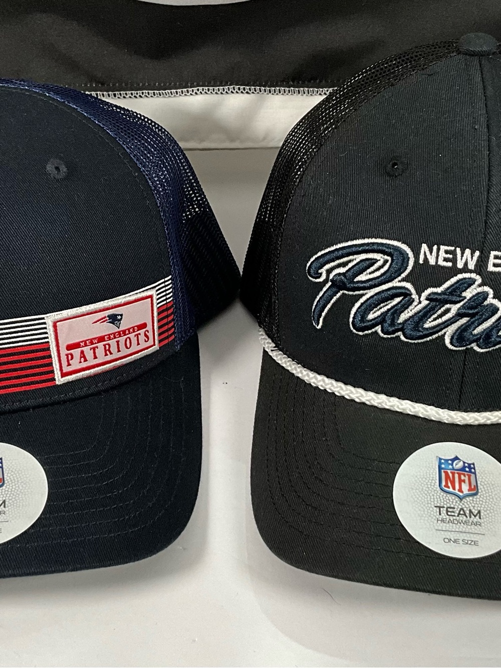 Lot Of 2 NFL New England Patriots SnapBack Hats - New With Tags
